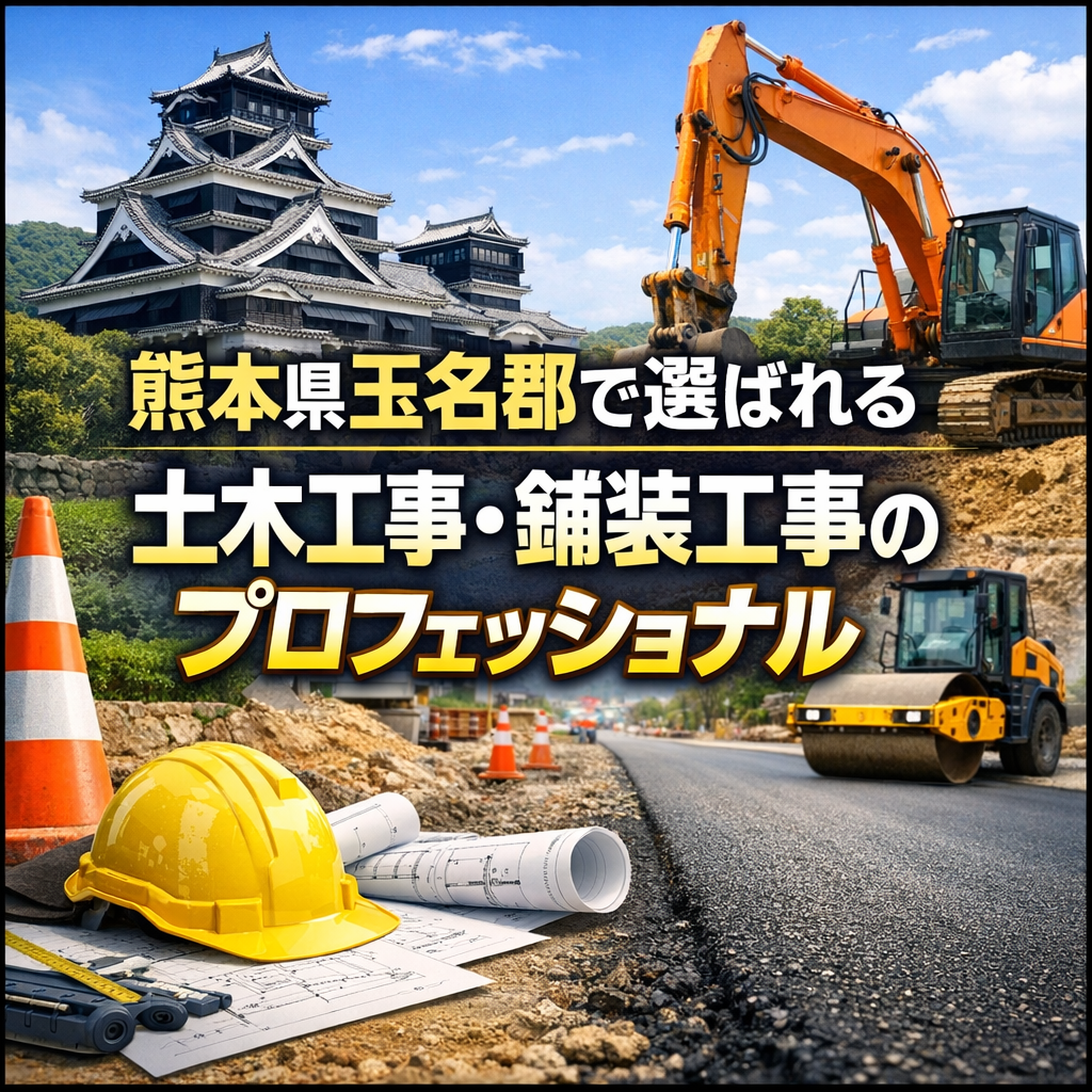熊本県玉名郡で選ばれる土木工事・舗装工事のプロフェッショナル