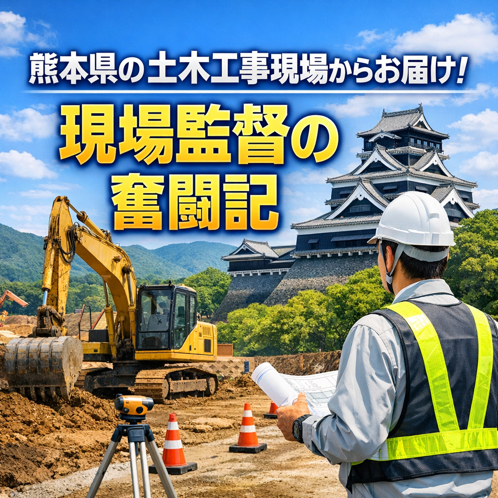 熊本県の土木工事現場からお届け！現場監督の奮闘記