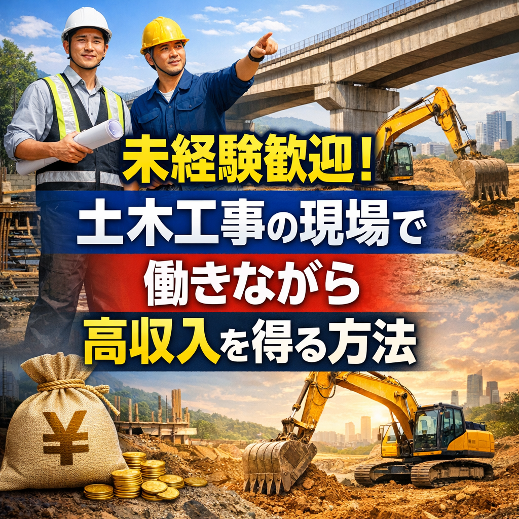 未経験歓迎!土木工事の現場で働きながら高収入を得る方法